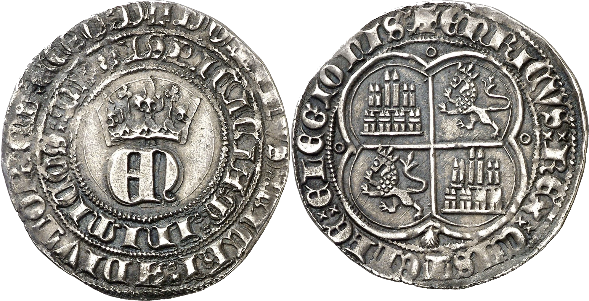 España - Real de Enrique II 1368 - Reino de Castilla