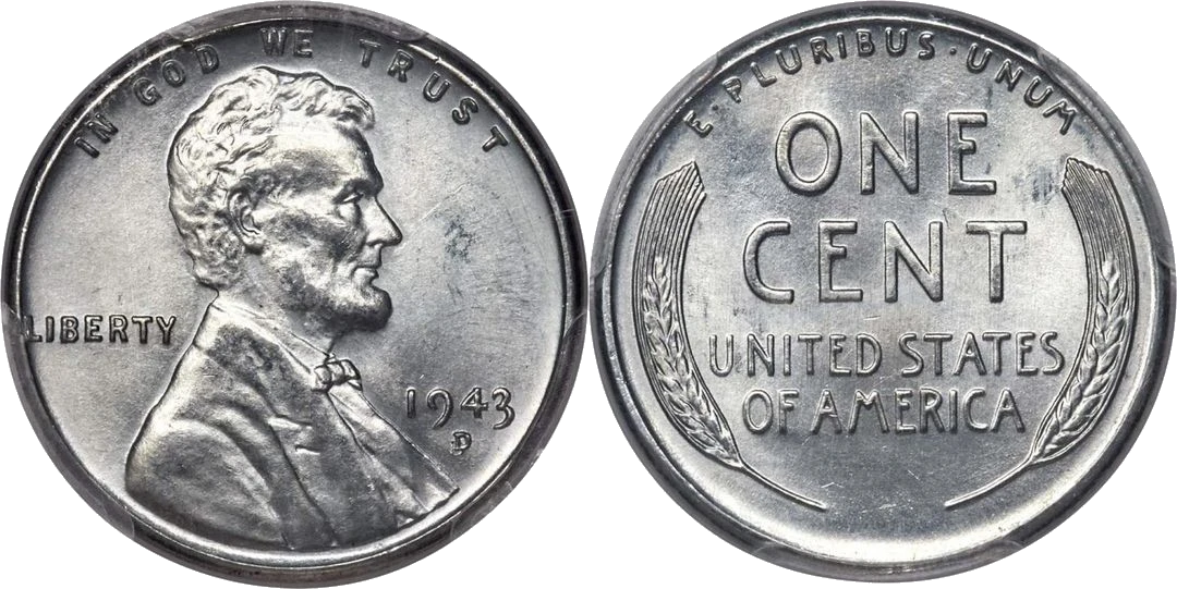 Estados Unidos - 1 Céntimo 1943 - Steel Penny