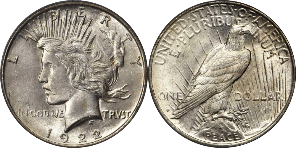 Estados Unidos - 1 Dólar 1922 - Peace Dollar