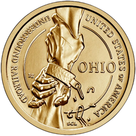 Estados Unidos - 1 Dólar 2023 - Ohio - Underground Railroad - Reverso