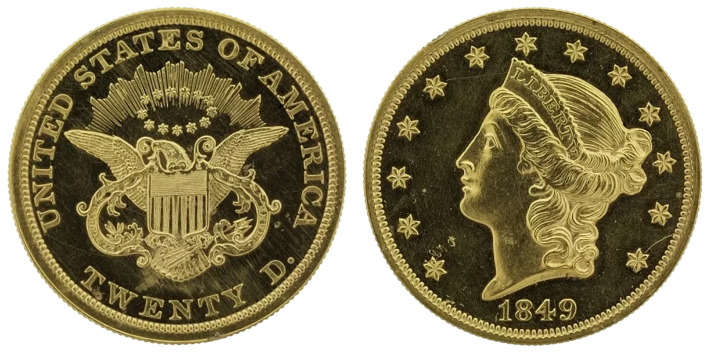 Estados Unidos - 20 Dólares 1849 - Double Eagle