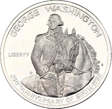 Estados Unidos - 50 Centavos 1982 - George Washington - Reverso