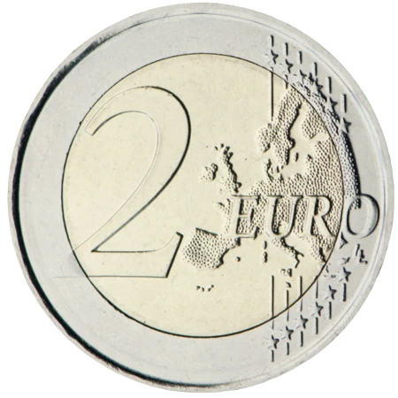 Eurozona - 2 Euros - Cara Común - Mapa Nuevo