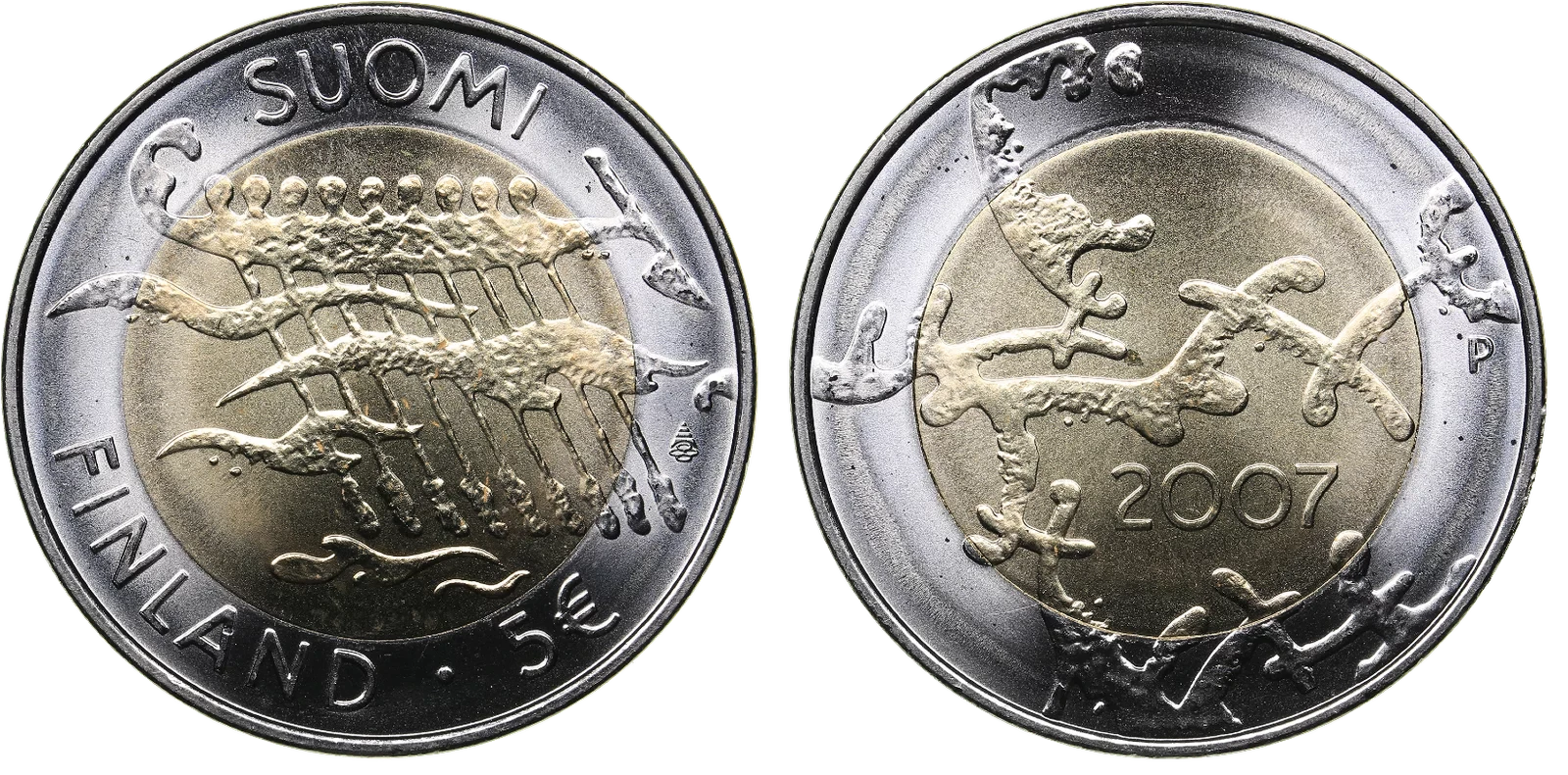 Finlandia - 5 Euros 2007 - Independencia
