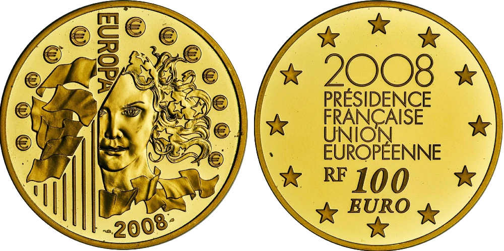Francia - 100 Euros 2008 - Presidencia Francesa de la UE