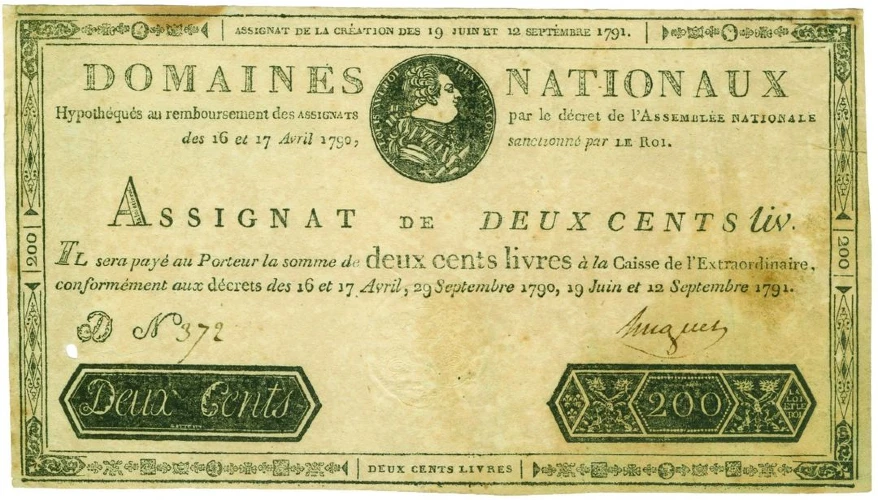 Francia - 200 Libras 1791 - Assignat