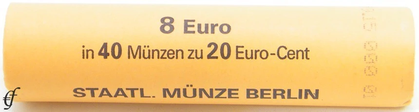 Germany - 20 Euro Cents 2020 - Mint A Berlin - Roll