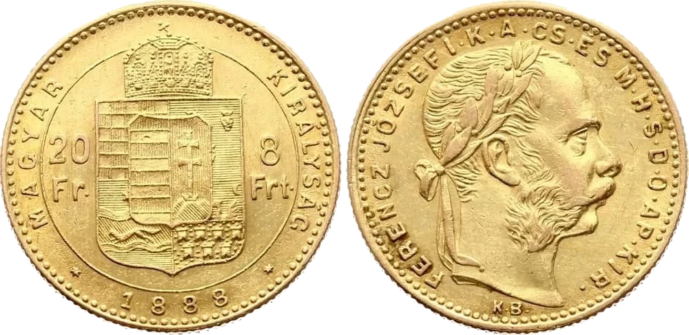 Hungría - 8 Forint 1888