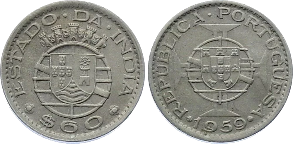 India Portuguesa - 60 Centavos 1959