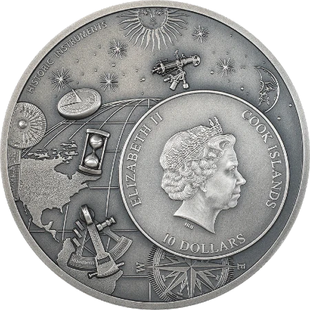 Islas Cook - 10 Dólares 2023 - Astrolabio - Anverso