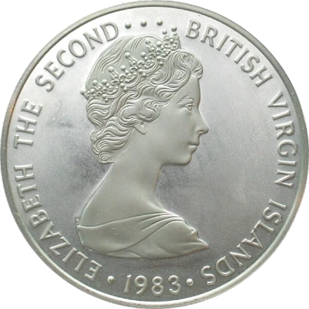 Islas Vírgenes Británicas - 5 Dólares 1983 - Reinita Dorada - Anverso