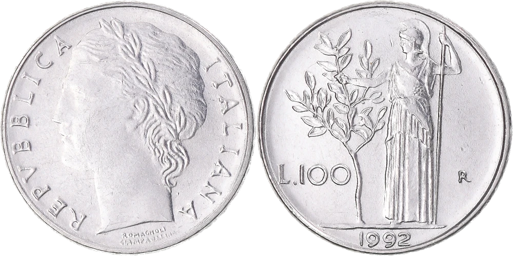 Italia - 100 Liras 1992
