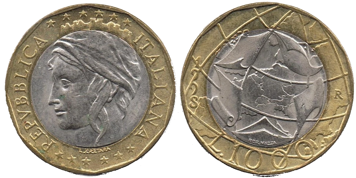 Italia - 1000 Liras 1998
