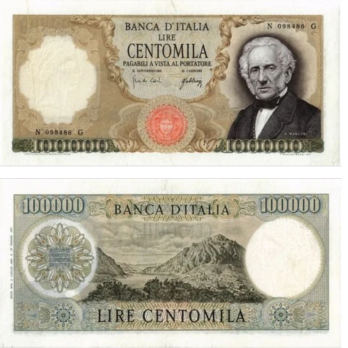 Italia - 100000 Liras 1967