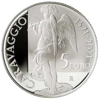 Italia - 5 Euros 2021 - Caravaggio - Reverso