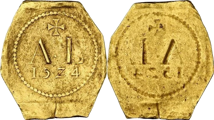 Italia - Ducado de Pavía - 1 Ducado 1524 - Moneda Obsidional