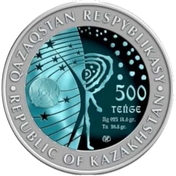Kazakistán - 500 Tenge 2021 - Salyut-1 - Reverso