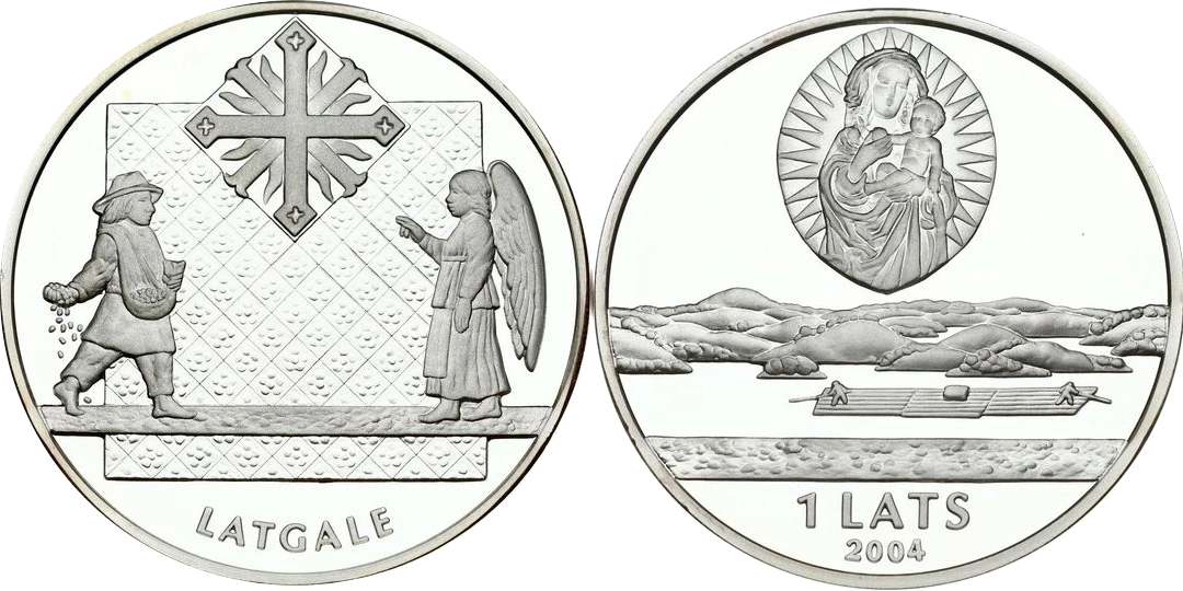 Letonia - 1 Lats 2004 - Latgale