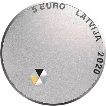 Letonia - 5 Euros 2020 - Libertades Personales - Reverso