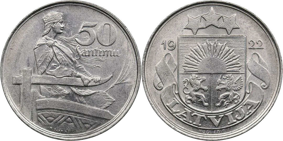 Letonia - 50 Santimu 1922