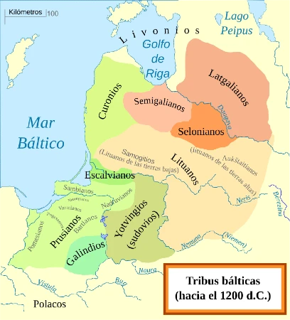 Mapa de las Culturas Bálticas