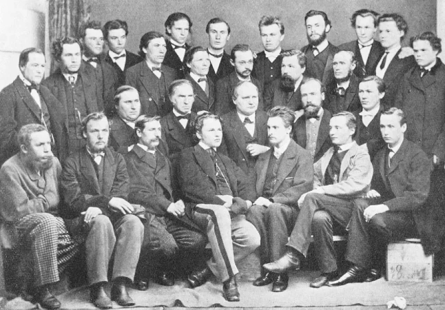 Miembros de la Sociedad de Literatos de Estonia en 1870