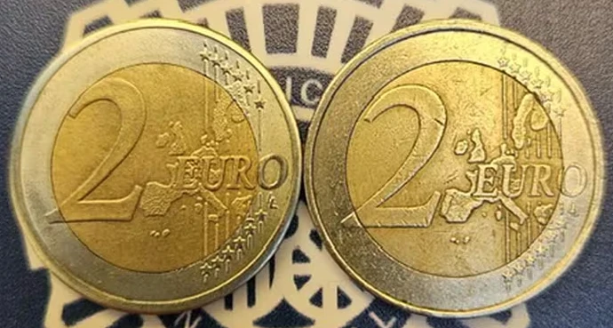 Moneda Falsa de 2 Euros China vs Moneda Original