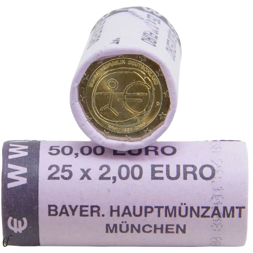 Moneda de 2 Euros Conmemorativos de Alemania 2009 - Unión Económica y Monetaria - Rollo - Foto 1