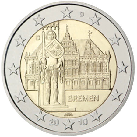 Moneda de 2 Euros Conmemorativos de Alemania 2010 - Bremen
