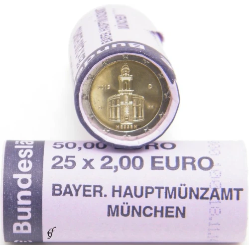 Moneda de 2 Euros Conmemorativos de Alemania 2015 - Hessen - Rollo - Foto 1