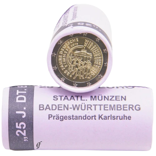 Moneda de 2 Euros Conmemorativos de Alemania 2015 - Reunificación Alemana - Rollo - Foto 1