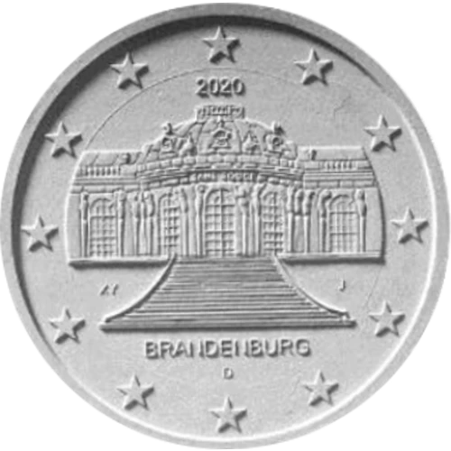 Moneda de 2 Euros Conmemorativos de Alemania 2020 - Brandenburg - Primer Diseño Alternativo de Isabel Ritter