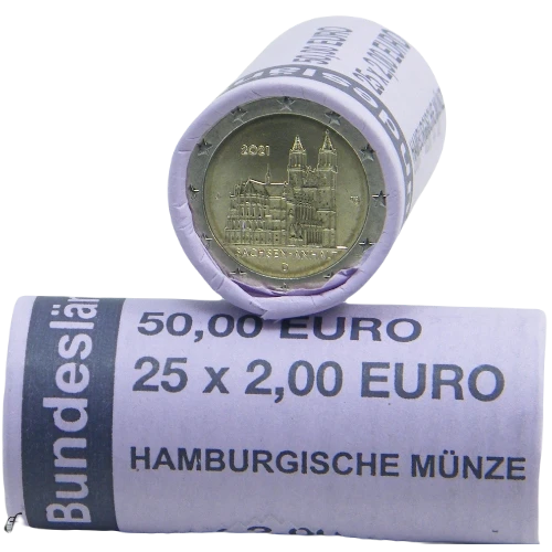 Moneda de 2 Euros Conmemorativos de Alemania 2021 - Sachsen-Anhalt - Rollo - Foto 1