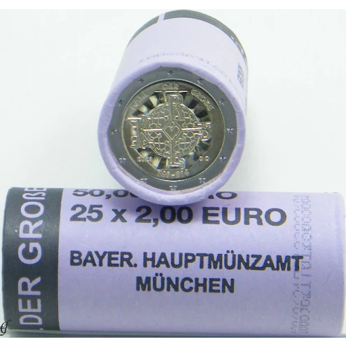 Moneda de 2 Euros Conmemorativos de Alemania 2023 - Carlomagno - Rollo - Foto 1