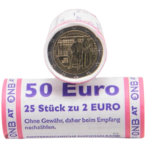 Moneda de 2 Euros Conmemorativos de Austria 2016 - Banco Nacional de Austria - Rollo - Foto 1