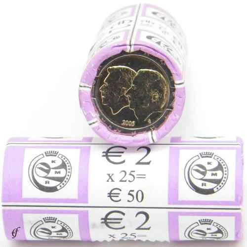 Moneda de 2 Euros Conmemorativos de Bélgica 2005 - Unión Económica Belgoluxemburguesa - Rollo - Foto 1