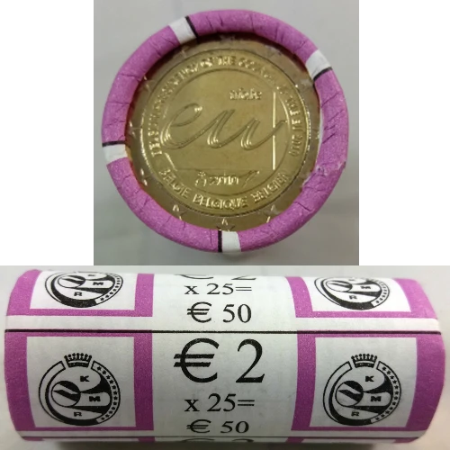 Moneda de 2 Euros Conmemorativos de Bélgica 2010 - Presidencia Belga del Consejo de la Unión Europea - Rollo - Foto 1