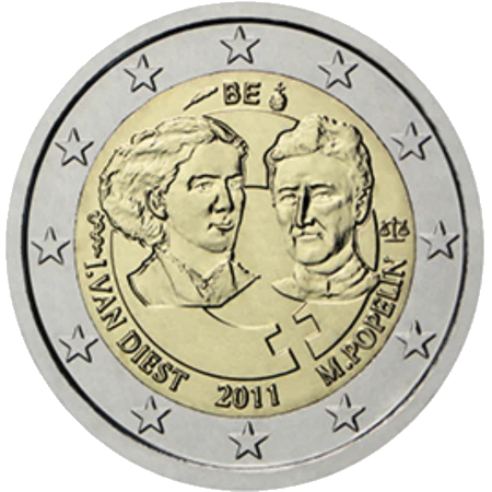Moneda de 2 Euros Conmemorativos de Bélgica 2011 - Día Internacional de la Mujer