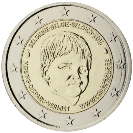 Moneda de 2 Euros Conmemorativos de Bélgica 2016 - Día Internacional de los Niños Desaparecidos Child Focus