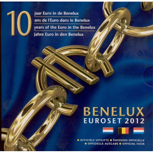 Moneda de 2 Euros Conmemorativos de Bélgica, Luxemburgo y Países Bajos 2012 - 10 Aniversario del Euro - Cartera Benelux - Foto 1