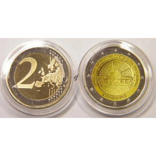 Moneda de 2 Euros Conmemorativos de Chipre 2017 - Pafos Capital Europea de la Cultura - Cápsula - Foto 1
