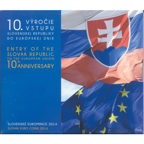Moneda de 2 Euros Conmemorativos de Eslovaquia 2014 - 10 Aniversario de la Adhesión de Eslovaquia a la Unión Europea - Cartera Adhesión a la UE - Foto 1