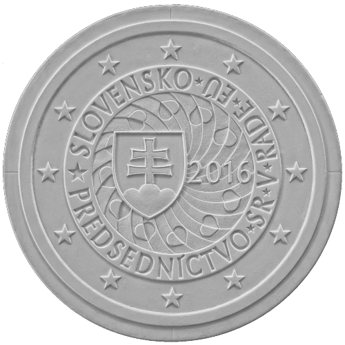 Moneda de 2 Euros Conmemorativos de Eslovaquia 2016 - Primera Presidencia Eslovaca del Consejo de la Unión Europea - Segunda Posición Concurso