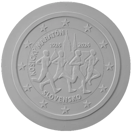 Moneda de 2 Euros Conmemorativos de Eslovaquia 2024 - Maratón de Kosice - Segunda Posición en el Concurso
