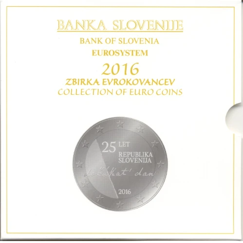 Moneda de 2 Euros Conmemorativos de Eslovenia 2016 - 25 Aniversario de la Independencia de Eslovenia - Cartera Anual Flor de Cuño - Foto 1
