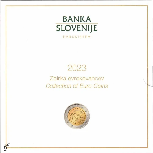 Moneda de 2 Euros Conmemorativos de Eslovenia 2023 - Josip Plemelj - Cartera Anual Flor de Cuño - Foto 1