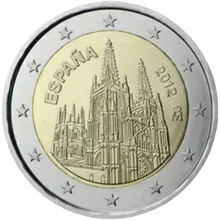 Moneda de 2 Euros Conmemorativos de España 2012 - Catedral de Burgos