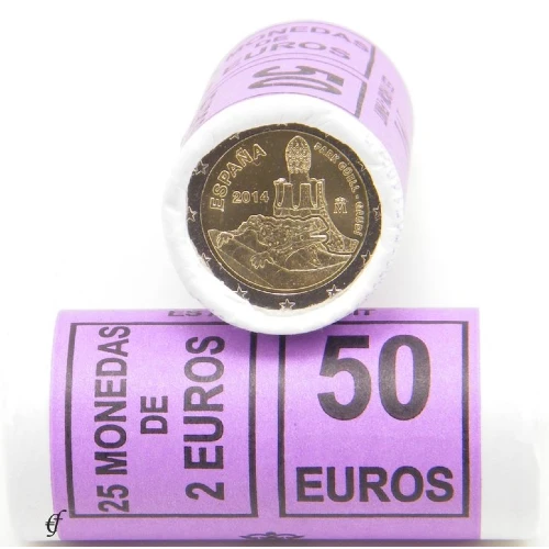 Moneda de 2 Euros Conmemorativos de España 2014 - Park Güell - Rollo - Foto 1