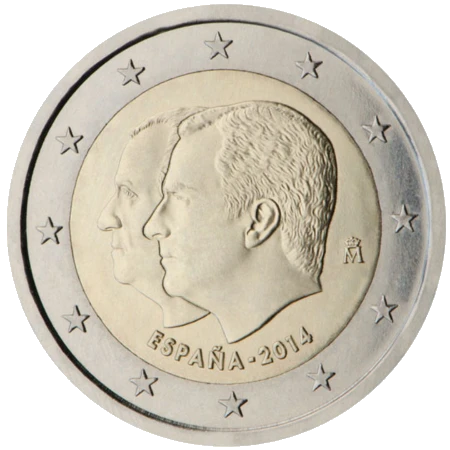 Moneda de 2 Euros Conmemorativos de España 2014 - Proclamación de Felipe VI
