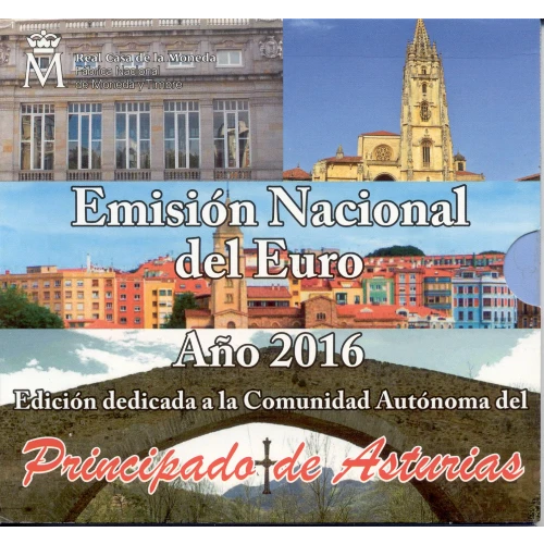 Moneda de 2 Euros Conmemorativos de España 2016 - Acueducto de Segovia - Cartera Asturias - Foto 1